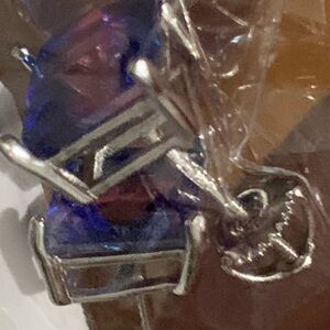 Silver and Blue Earrings